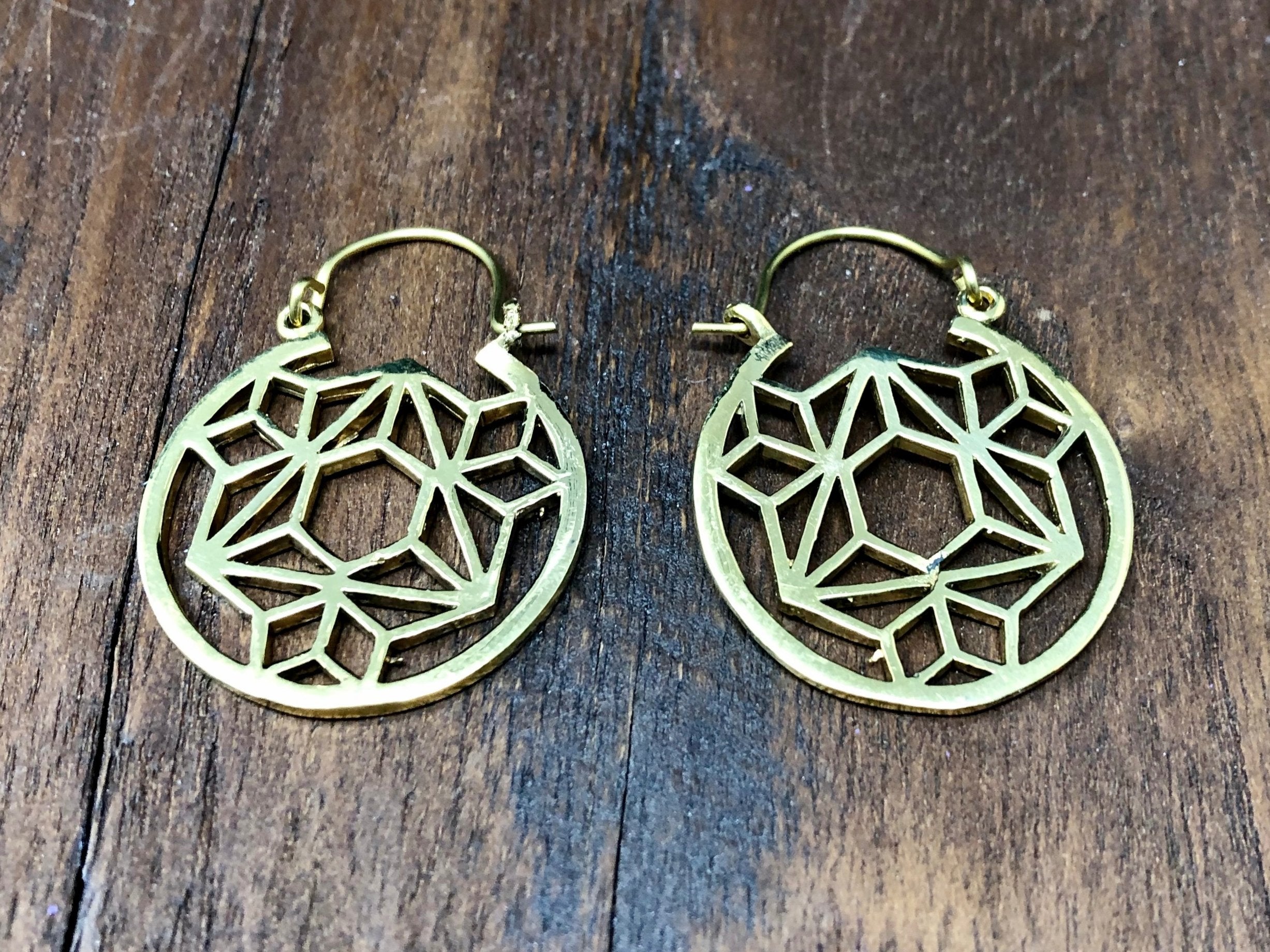 Sacred Circle Geometric Earrings