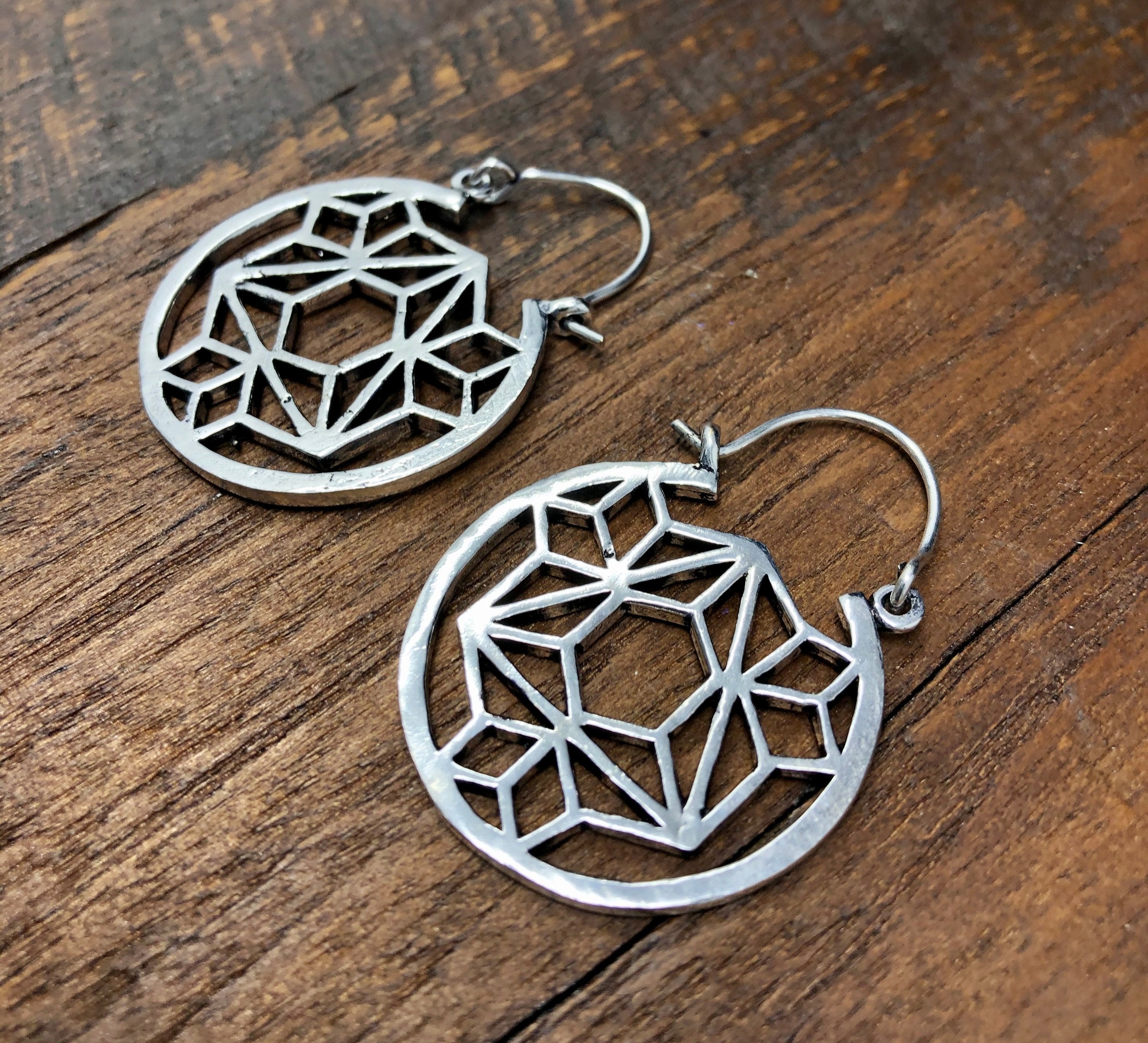 Sacred Circle Geometric Earrings