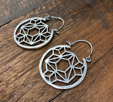 Sacred Circle Geometric Earrings