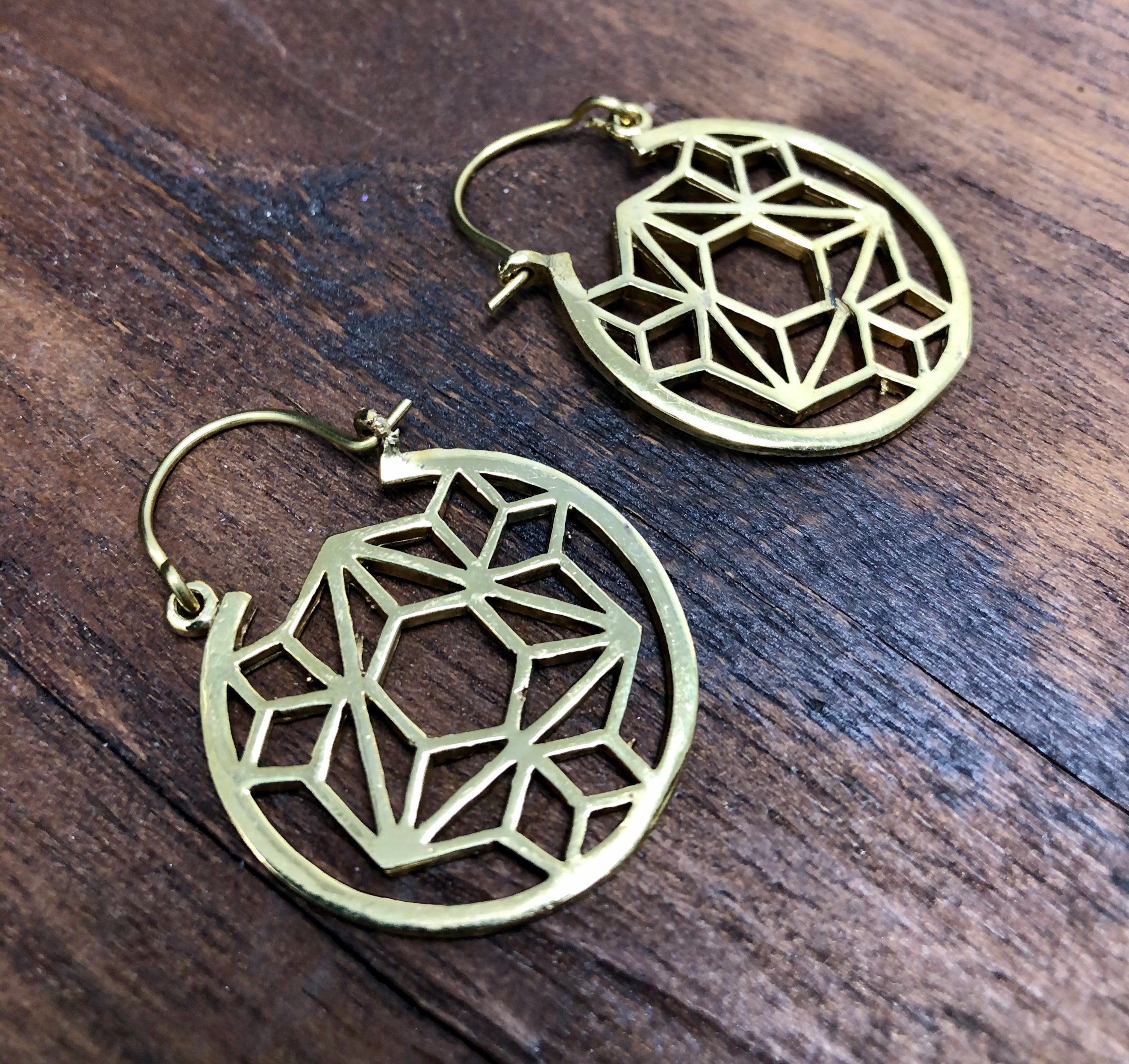 Sacred Circle Geometric Earrings