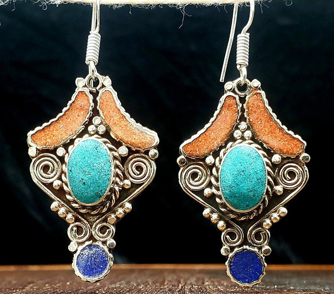 Himalayan Scroll Earrings