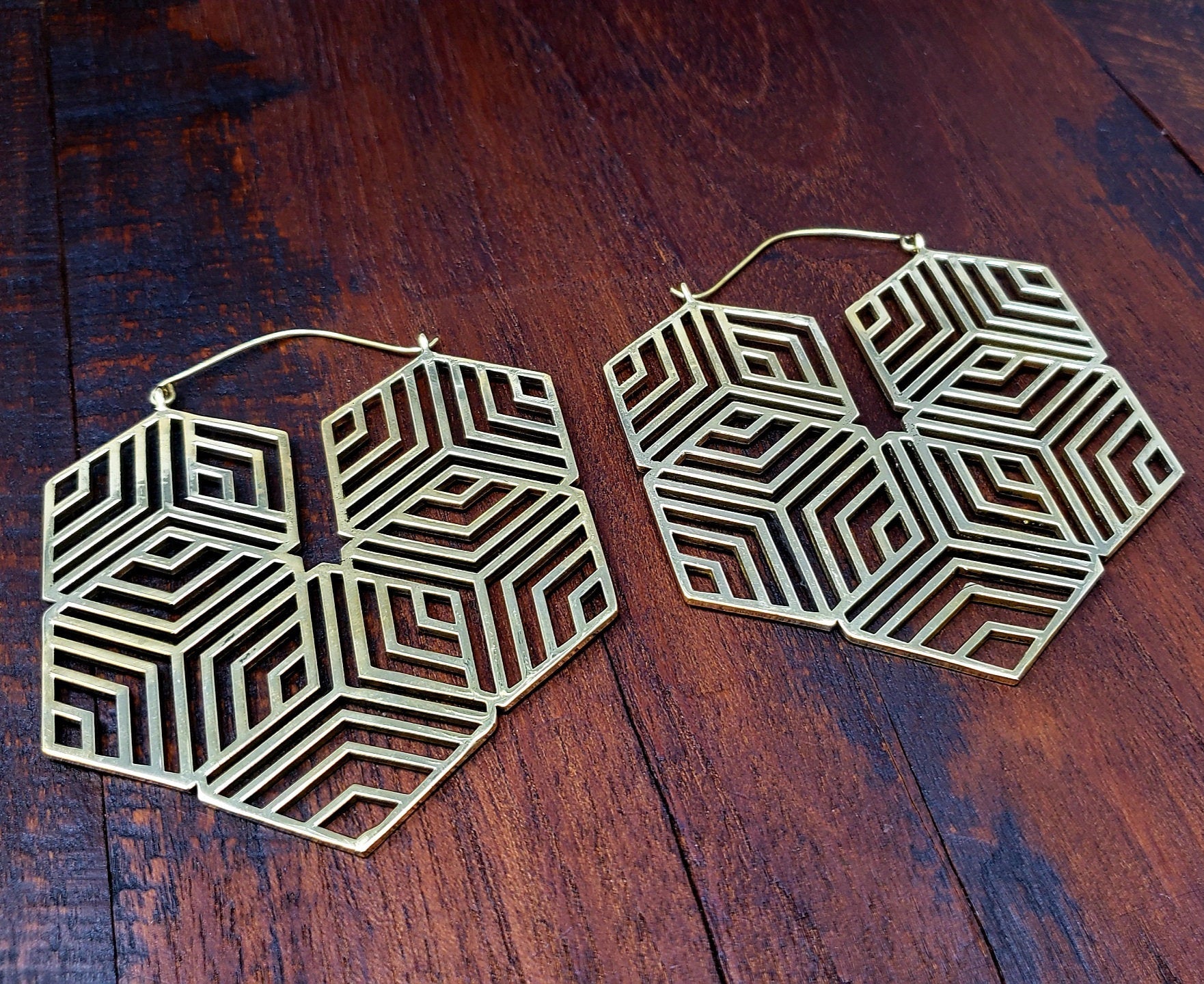 Giant Geometric Earrings