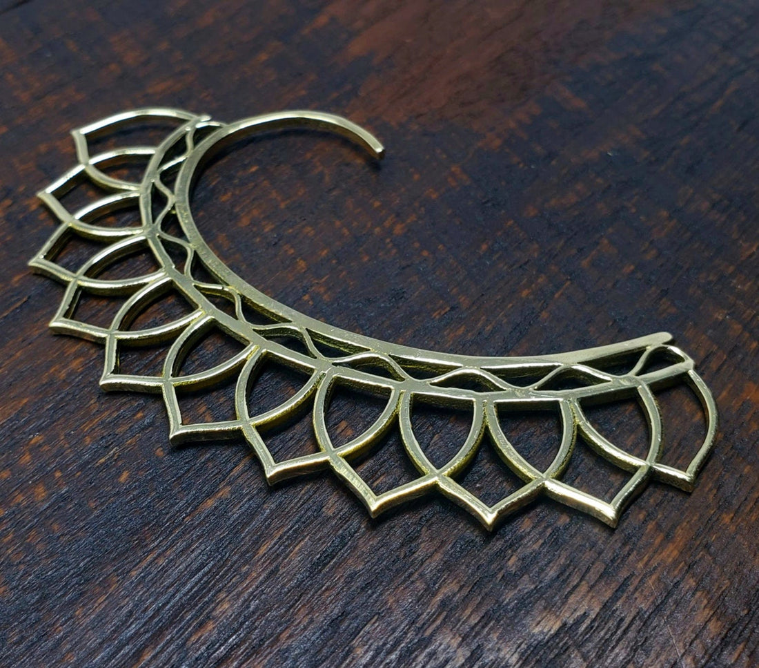 Lotus Mandala Ear Cuff