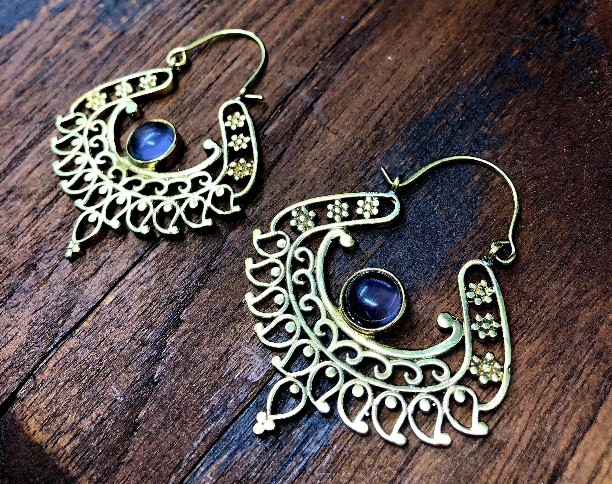 Amethyst Bohemian Earrings