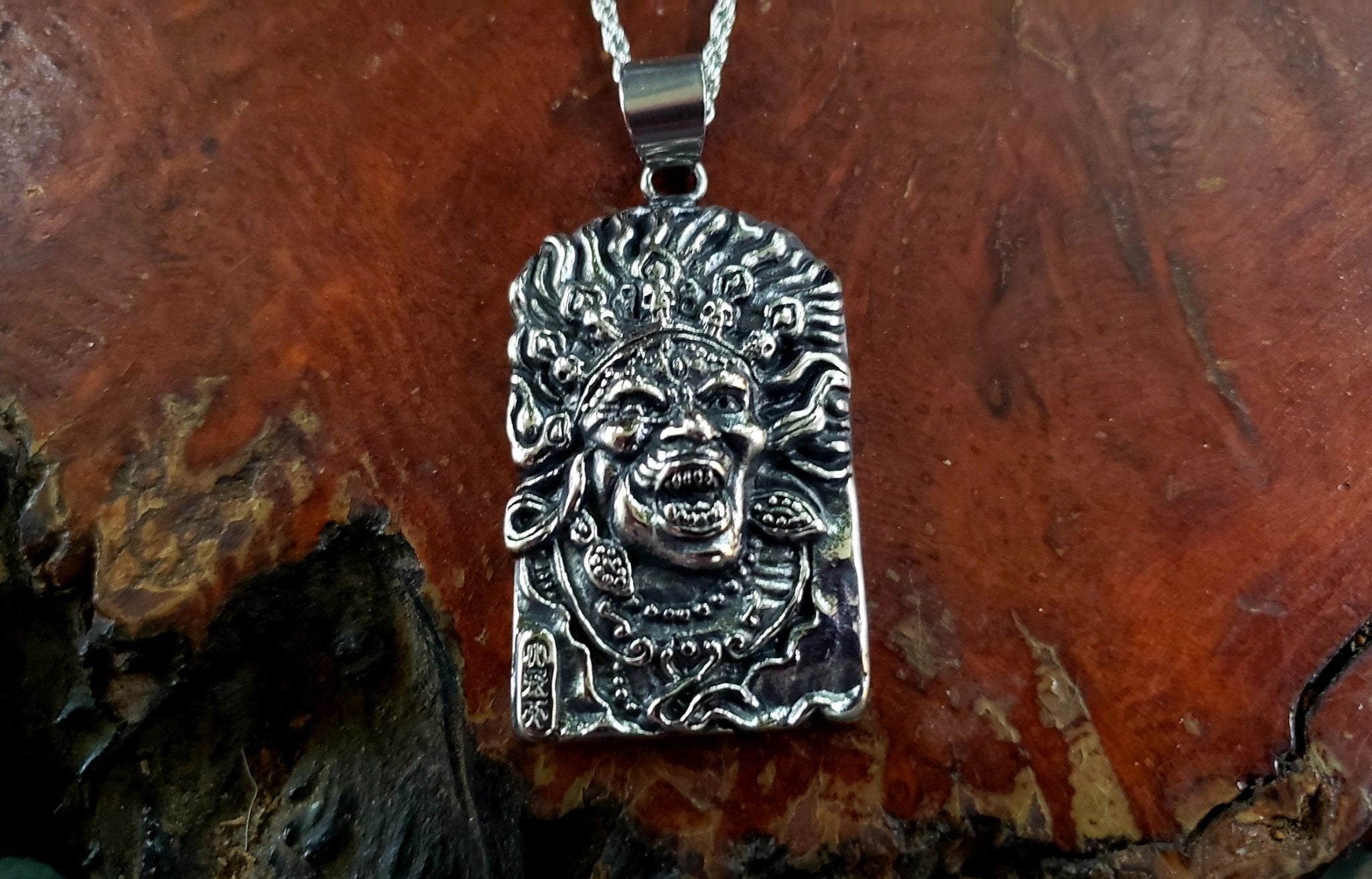 Bhairava Shiva Stainless Steel Pendant Necklace