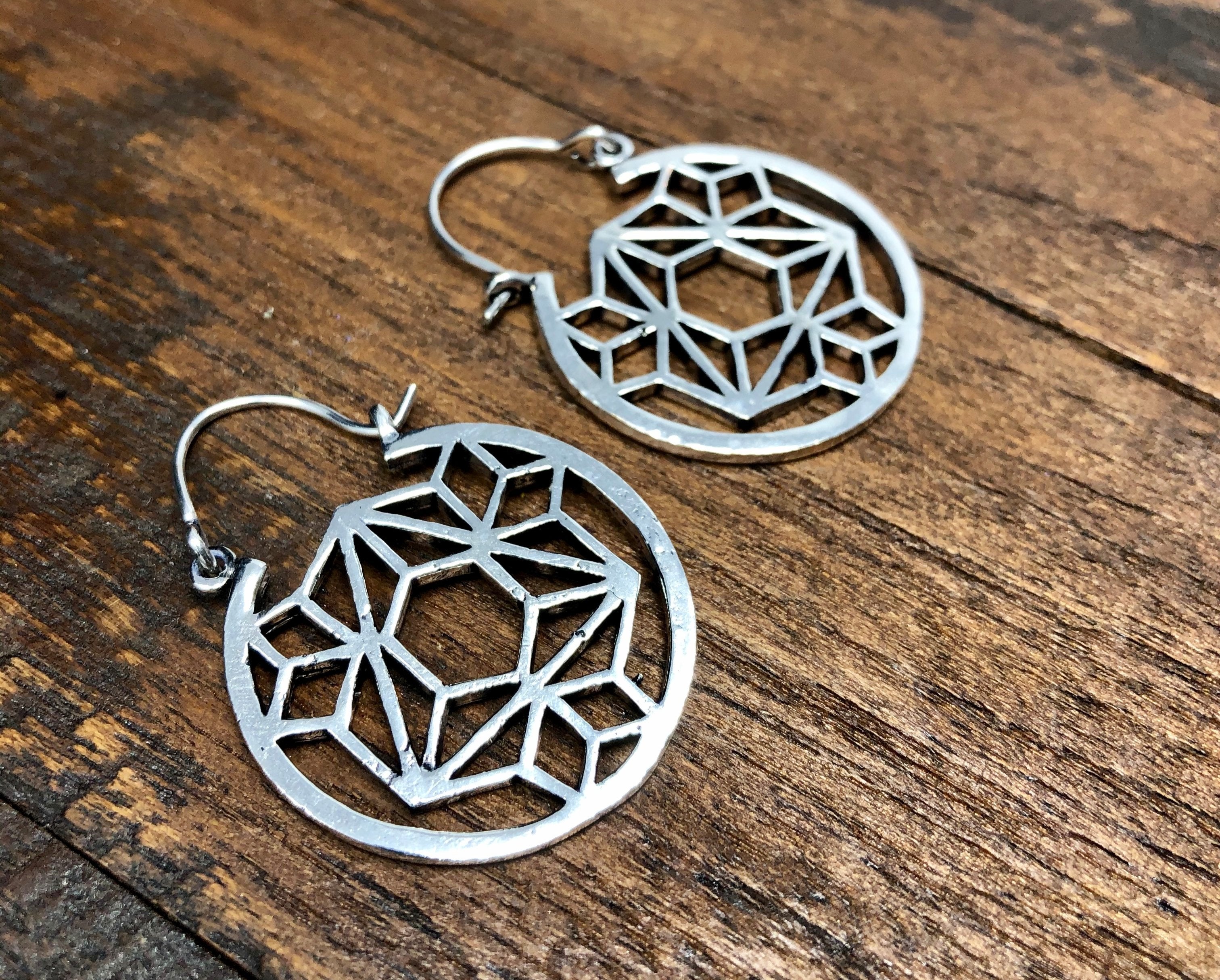 Sacred Circle Geometric Earrings