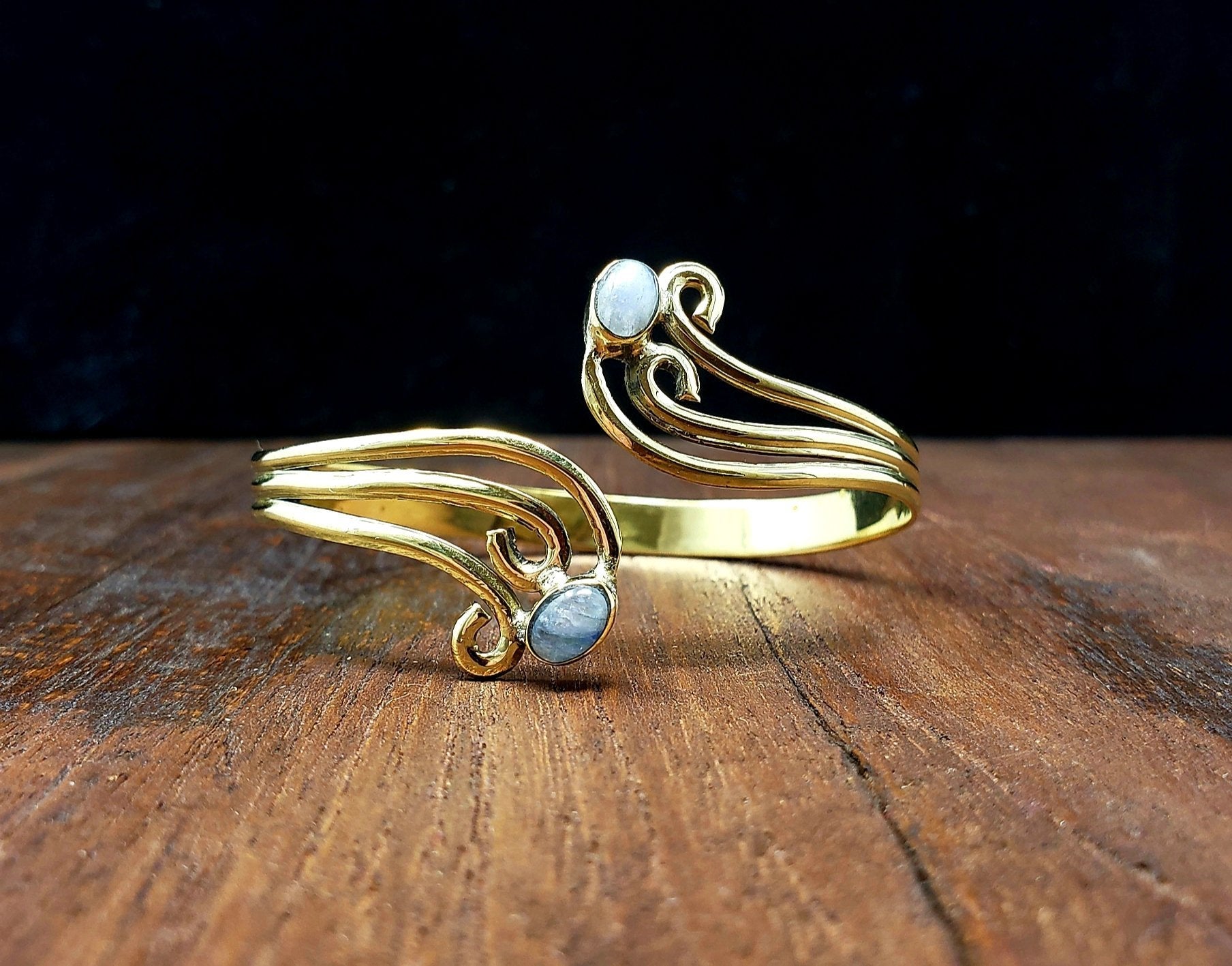 Cloud Bracelet with Moonstone