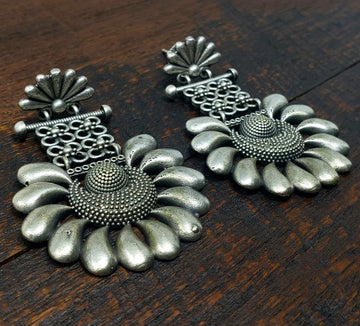 Silver Bhakti Ceremonial Earrings