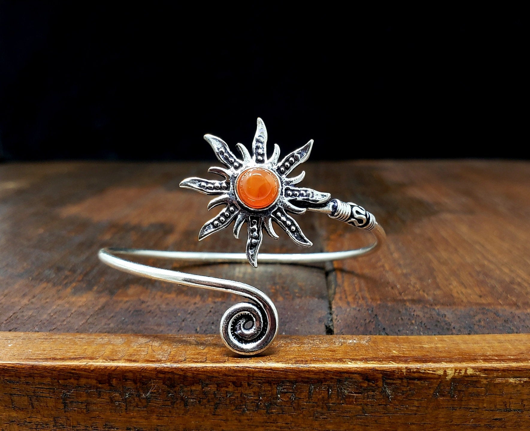 Carnelian Sunburst Bracelet