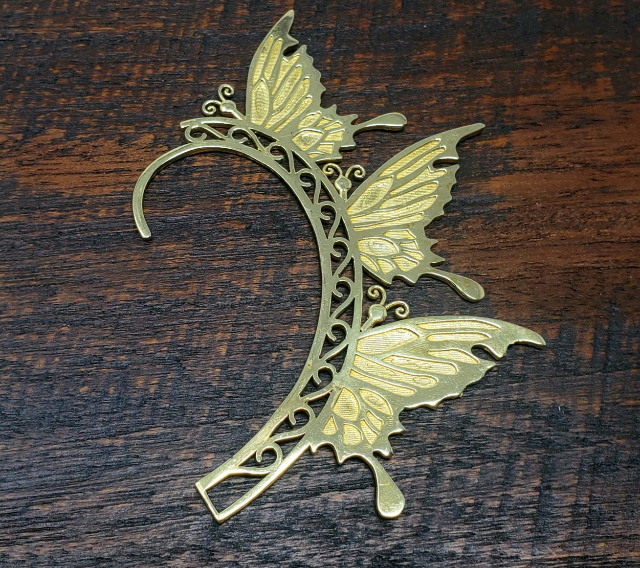 Golden Butterfly Ear Cuff