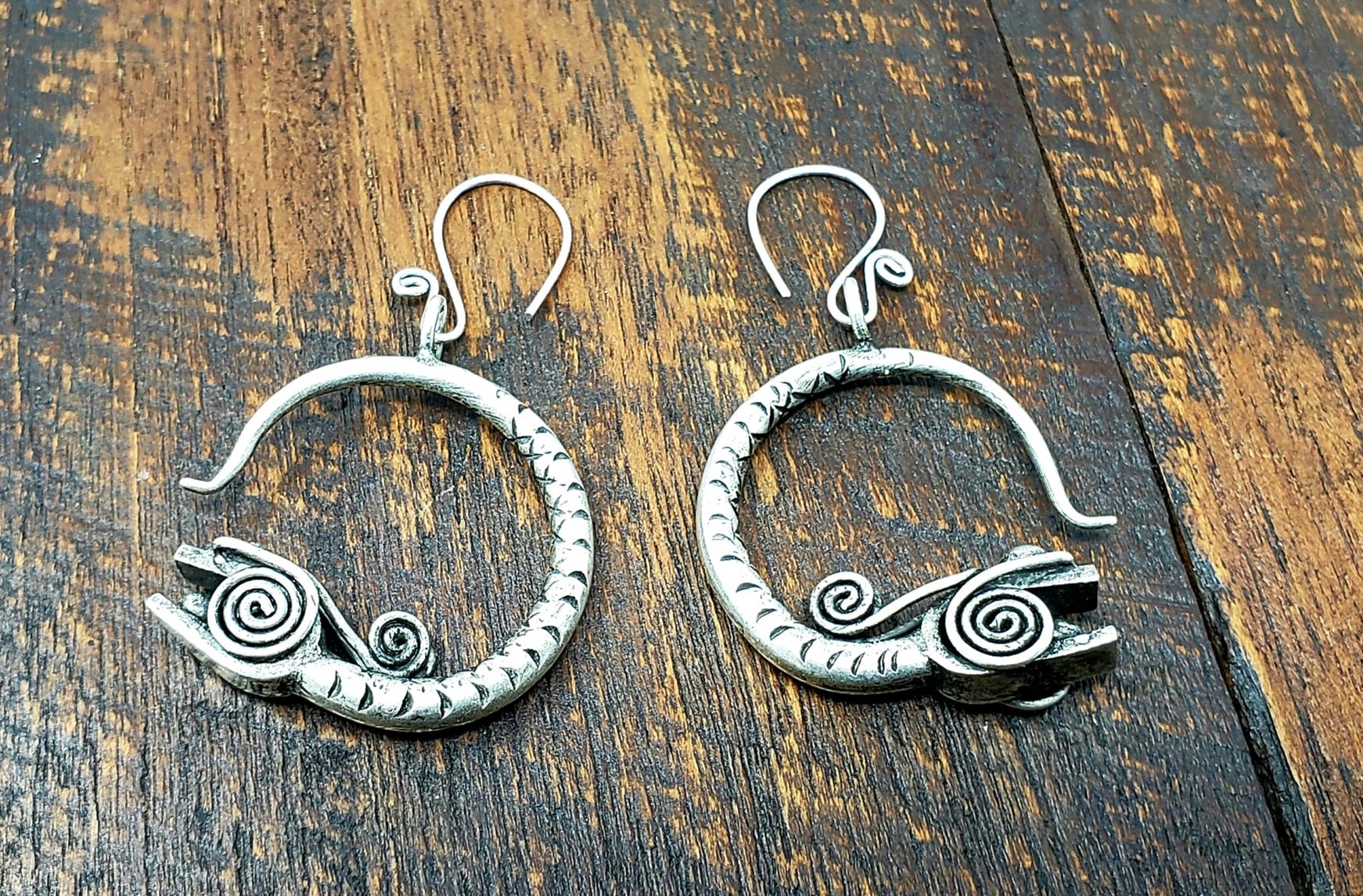 Hmong Dragon Earrings