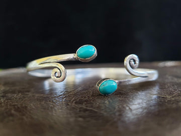 Silver Turquoise Swirl Arm cuff Arm Band Upper Arm Band Brass Tribal Gemstone Crystal Bohemian Festival Bracelet Jewelry