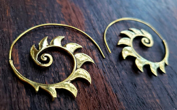 Gold Ripcurl Surf Earrings