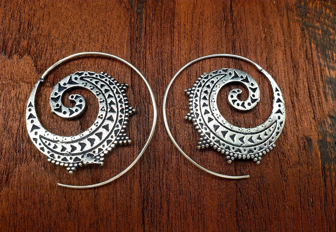 Desert Tribes Silver Earrings