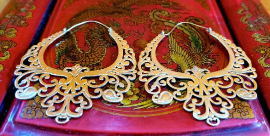 Large Unusual Statement Earrings