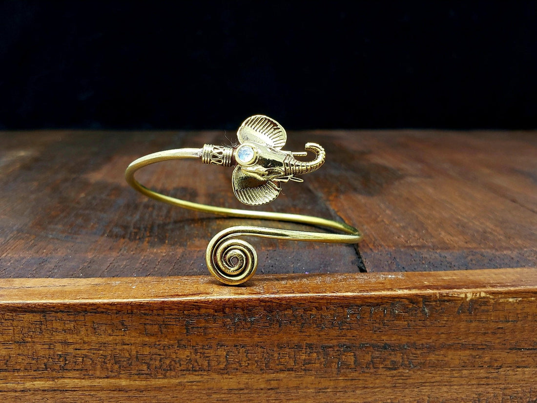 Lucky Elephant Bracelet with Moonstone