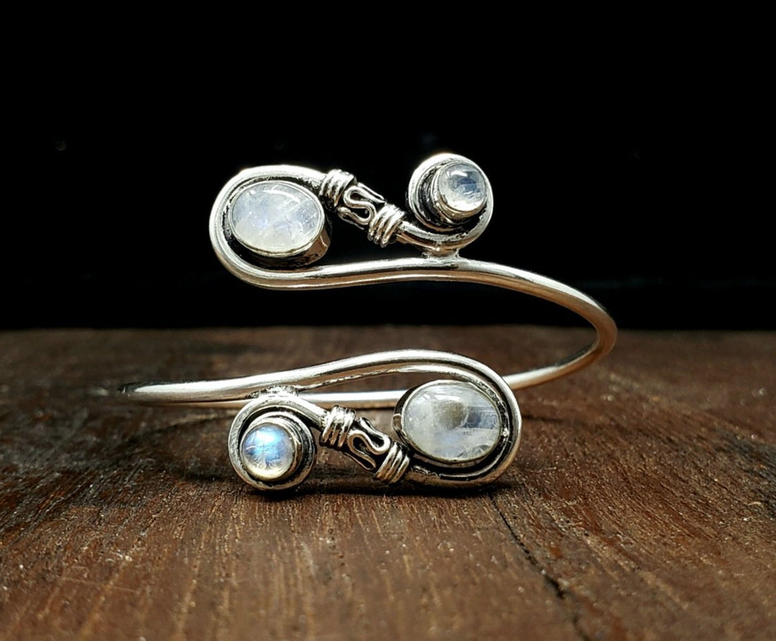 Moonstone Scroll Bracelet