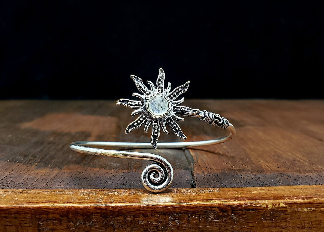 Moonstone Sunburst Bracelet