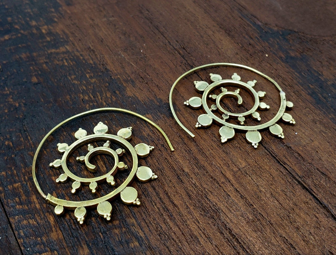 Spiral Vine Threader Earrings