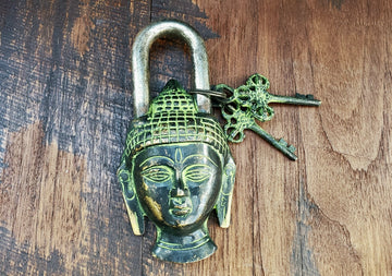 Tarnished Buddha Temple Lock