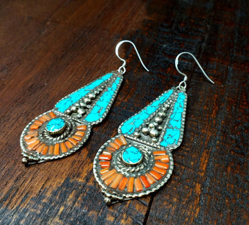 Tibetan Stupa Earrings